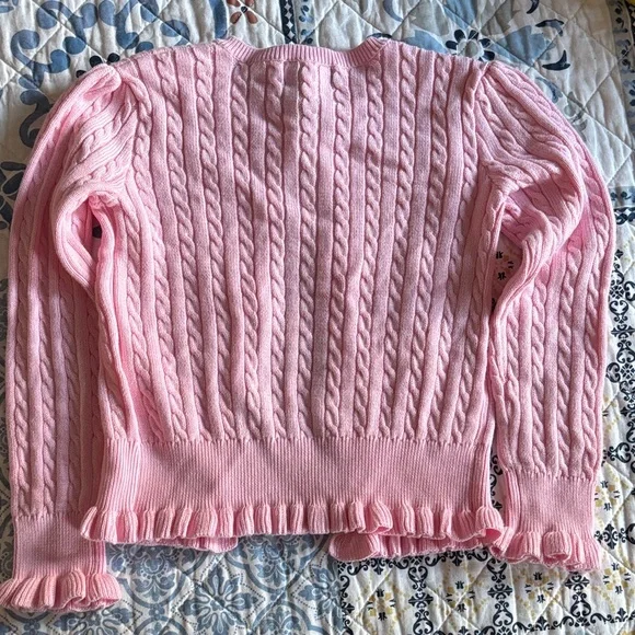 Ralph Lauren Light Pink Cable Knit Sweater Sz5 cotton - Picture 5 of 17